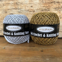 Load image into Gallery viewer, Gold/Silver 4ply crochet craft thread