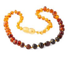 Load image into Gallery viewer, Children's Amber Necklace and/or Bracelet ~ Rainbow Baroque