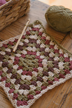 Load image into Gallery viewer, Tuscan Palette Crochet Blanket Pack + Bamboo Crochet Hook
