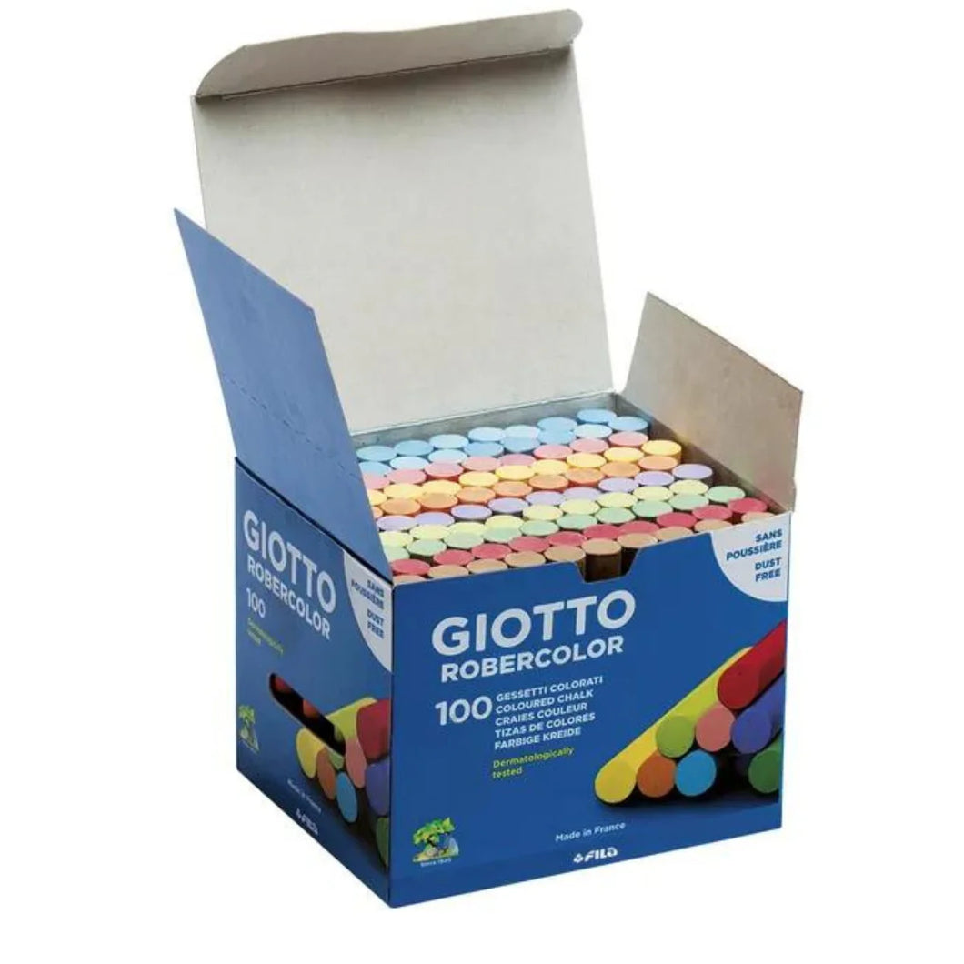 Blackboard Chalk Anti-dust - 10 Assorted Colours 100 pcs