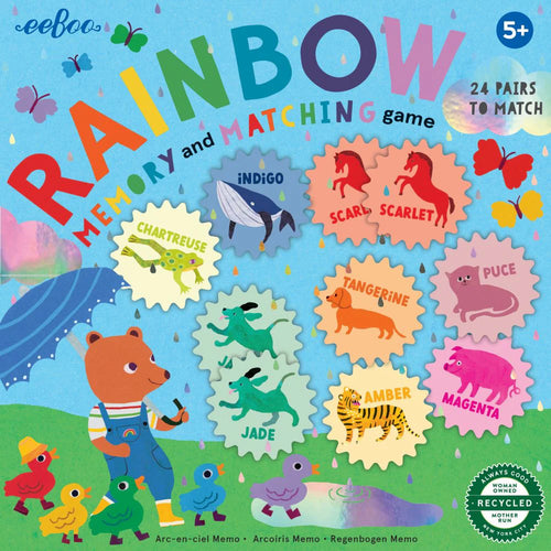 eeBoo Memory Match Game – Rainbow