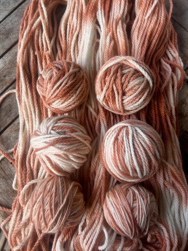 Burnt Umber Hand Dyed Pure Wool