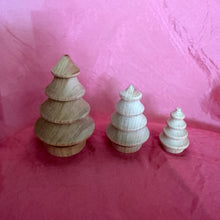 Load image into Gallery viewer, Wooden Trees ~ 3 sizes ~ perfect as part of Christmas Celebrations