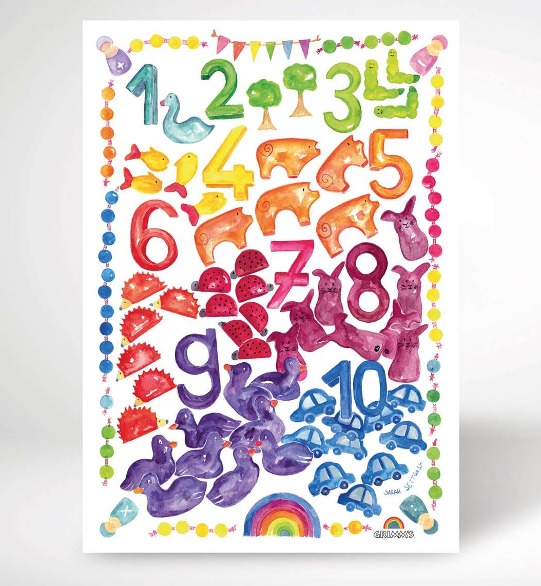 Grimm's Art Print World of Numbers