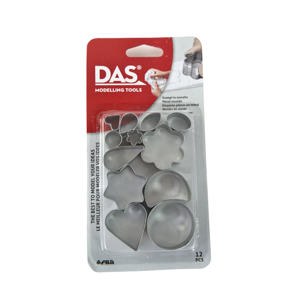 DAS Tools ~ set of  12 Metal Clay Cutters