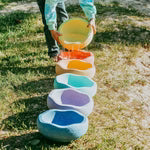 Load image into Gallery viewer, Stapelstein Balance Stepping Stones - Original, Set of 6 in Rainbow Pastel
