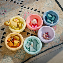 Load image into Gallery viewer, Stapelstein Balance Stepping Stones - Original, Set of 6 in Rainbow Pastel