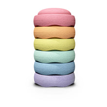 Load image into Gallery viewer, Stapelstein Balance Stepping Stones - Original, Set of 6 in Rainbow Pastel