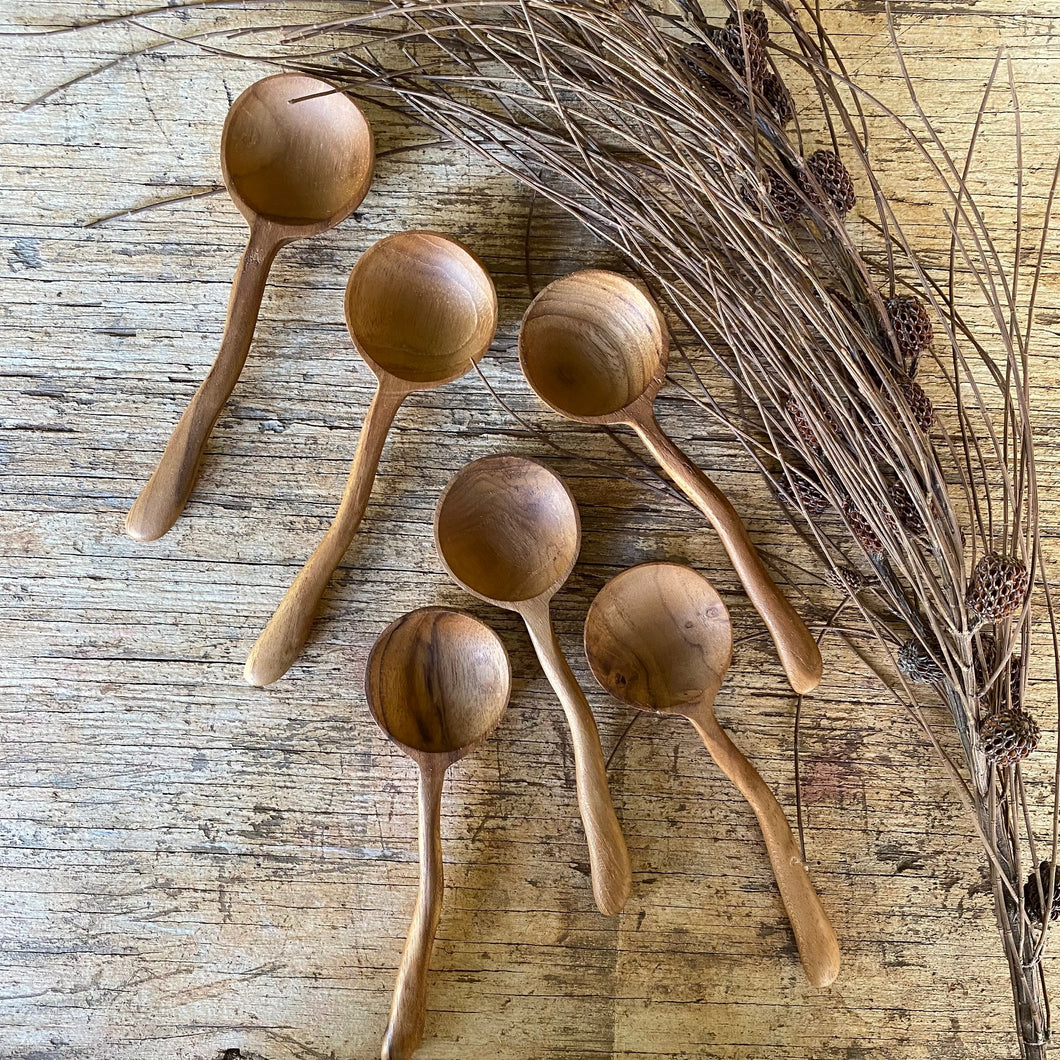 Teak Moon Spoon ~ 14cm