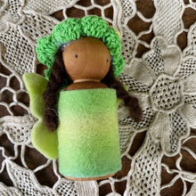 Load image into Gallery viewer, Rainbow Peg Dolls ~ fair skin or brown skin options AND now red hair