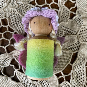 Rainbow Peg Dolls ~ fair skin or brown skin options AND now red hair