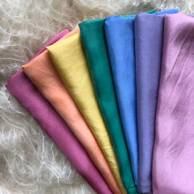 Load image into Gallery viewer, 7 piece pack or Individual AUTUMN RAINBOW ~ Silk Playcloths