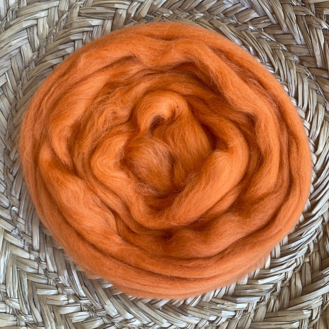 Marigold fleece roving