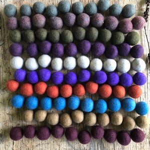 Winter Tones Felt Balls