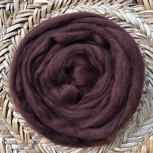 Chocolate fleece roving