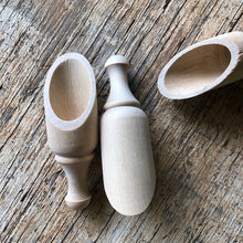Load image into Gallery viewer, small round wooden scoop ~ loose parts play
