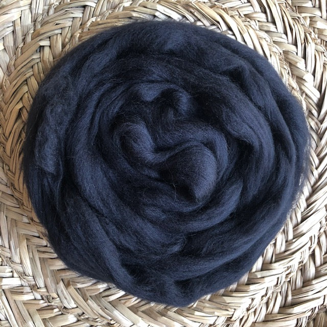 Black Fleece Roving
