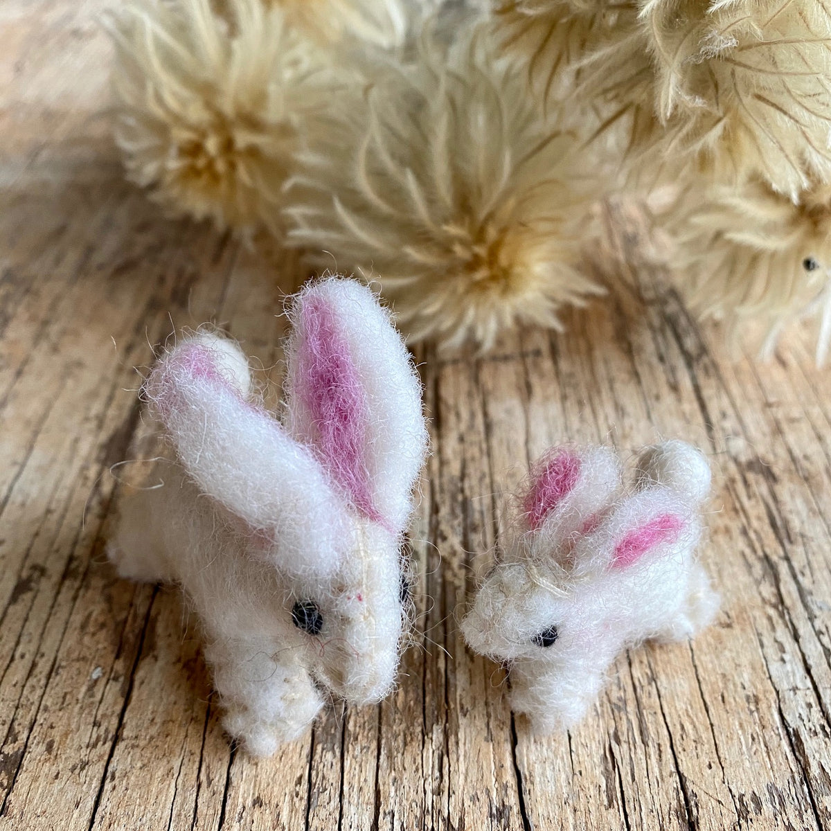 Bunnies ~ wool felt ~ fair trade – indigo inspirations