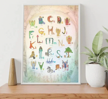 Load image into Gallery viewer, Alphabet Poster ~ Waldorf Family