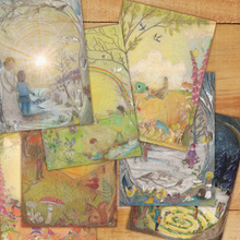 Load image into Gallery viewer, Seasonal Postcards Set ~ Waldorf Family