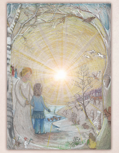 Seasonal Postcards Set ~ Waldorf Family