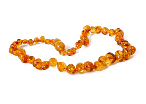 Children's Amber Necklace and/or Bracelet ~ Cognac Baroque